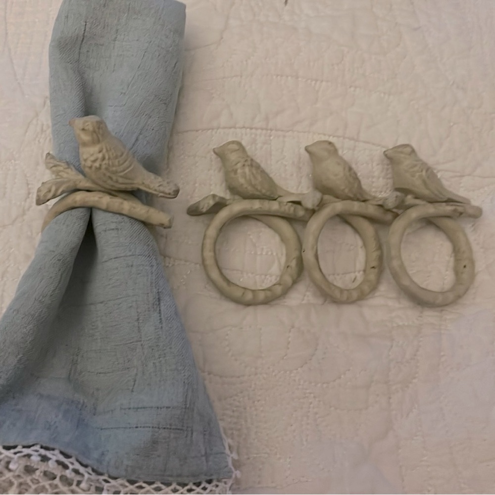 Songbird napkin rings
